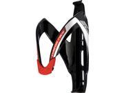 Elite Custom Race Bicycle Water Bottle Cage Gloss Black Red