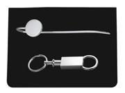 Silver White Long Stem Bookmark And Key Chain Set 6 3 4 x 5 3 4 x 1 1 2