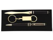 Black Pen Letter Opener And Key Chain Gift Set Gift Box Included