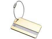 Gold Plated Luggage Tag 3 1 4 x 1 3 4 x 1 4