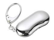 Silver Metal Eyeglass Cloth Key Chain 1 1 2 x 5 x 0.5