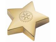 Gold Plated Metal Star Paper Weight 4 x 4 x 1