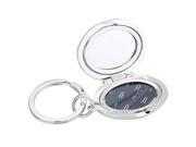 Silver Plated Key Chain Ring With Locket Mirror Gift Box 1 1 2 x 3 1 2 x 1 2