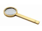24K Gold Plated Magnifying Glass Gift Box 6 x 2 1 4 x 1 2
