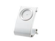 White Designer Desk Clock Approximately 3.5 x 2 x 2