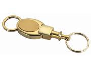 Gold Oval Detachable Key Chain 1 x 4 1 2 x 1 4