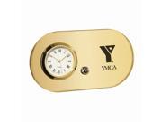 Designer Gold Desk Clock 4 1 2 x 2 1 2 x 1 1 2