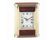 Brown Marble Table Desk Clock 4 x 5 x 1 1 4