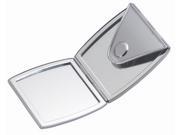 Silver Plated Compact Mirror Case 2 3 4 x 2 3 4 x 1 2