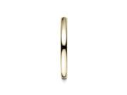 Benchmark 14K Yellow Gold 2.5 Mm Slightly Domed Standard Comfort Fit Ring Band