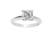 1 4 Carat Princess Diamond 14k White Gold Solitaire Engagement Ring