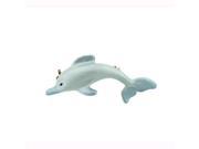 Platinum Plated Enamel Dolphin Pin Brooch 1 1 2 x 1 2 Gift Boxed