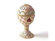 24k Gold Plated Enamel Swarovski Crystal Faberge Style Egg