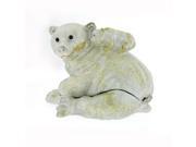 Swarovski Crystals White Polar Mother Child Bears Keepsake Box 3 1 4 x 3 1 2 Gift Boxed