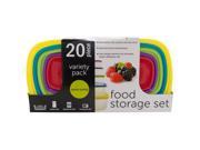 Wholesale Set of 3 20 Piece Variety Pack Food Storage Containers Set Kitchen Dining Food Storage 18.33 set delivered