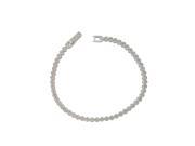 .925 Sterling Silver Rhodium Plated Multiple Clear Micro Pave Tennis Cubic Zirconia Bracelet