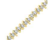 10k Yellow Gold 0.25 ctw Diamond Fashion Bracelet