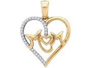 10k White Gold 0.10 ctw Diamond Micro pave Heart Pendant 10k White Gold 0.10 ctw Diamond Micro pave Heart Pendant