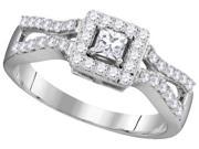 10k White Gold 0.50 ctw Diamond Fashion Engagement Ring