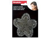 simplicity beaded flower Set of 96 Hair Care Hair Bands Scrunchies Wholesale