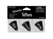24 pack black tattoos Set of 24 Toys Tattoos Wholesale