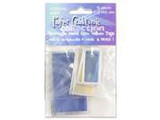 Pastel rectangle vellum tags with metal rims pack of 6 Set of 72 Scrapbooking Vellum Tags Wholesale