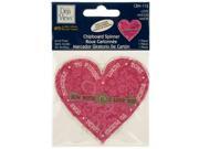 Love Chipboard Spinner Sticker with Glitter Accents Set of 120 Scrapbooking Chipboards Wholesale