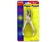 Single hole paper punch Set of 144 School Office Supplies Paper Clips Clamps Punches Wholesale