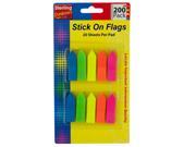 Neon Arrow Stick On Flags Set Set of 72 School Office Supplies Sticky Notes Wholesale
