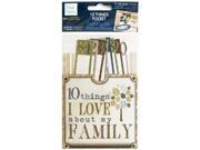 10 Things I Love About My Family Journaling Pocket Set of 48 Scrapbooking Scrapbook Accents Wholesale