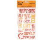 Scare Tactics Color Creative Rub on Transfers Set of 96 Scrapbooking Rub ons Wholesale