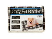 Cozy Plaid Pet Blanket with Fleece Padding Set of 4 Pet Supplies Pet Furniture Wholesale