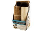 Multi Textured Cat Scratch Post with Dangling Toy Set of 3 Pet Supplies Pet Furniture Wholesale