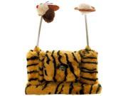 Faux Tiger Fur Cat Playset with Spring Toys Set of 1 Pet Supplies Pet Toys Wholesale