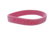 cherish survivor dark pink silicone bracelet Set of 108 Jewelry Bracelets Wholesale
