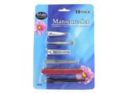 10 Pack Manicure Set Set of 72 Cosmetics Nail Tools Wholesale