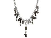 Michele Caruso Black Metallic Bead and Heart Necklace Set of 16 Jewelry Necklaces Wholesale