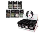 French Tip Artificial Nails Counter Top Display Set of 48 Cosmetics Nail Sets Wholesale