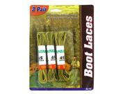 3 Pair Boot Laces Set of 120 Apparel Shoelaces Wholesale