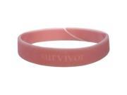 cherish survivor light pink silicone bracelet Set of 96 Jewelry Bracelets Wholesale