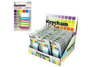 Color Coded Key Chain ID Tags Set of 72 Key Chains Utility Key Chains Wholesale