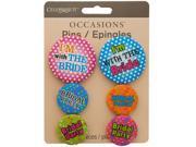 Bridal Party Pins Set of 96 Party Supplies Party Favors Wholesale