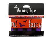 Foil Halloween Warning Tape Set of 96 Seasonal Halloween Wholesale