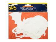 Frightful Collection Halloween Template Shapes with Paper Set of 120 Seasonal Halloween Wholesale