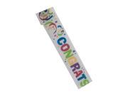 congrats 2.5 inch x 30 foot crepe streamer Set of 108 Party Supplies Banners Hanging Decorations Wholesale
