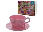 Teacup Cake Molds Set of 4 Kitchen Dining Bakeware Wholesale