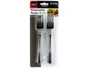 Disposable party forks Set of 24 Kitchen Dining Flatware Wholesale