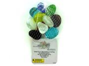 Decorative colored stones mesh bag in assorted colors Set of 144 Home Decor Decorative Stones Wholesale