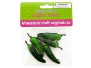 Miniature Craft Vegetables Set of 12 Crafts Craft Embellishments Wholesale