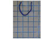 9 Blue Glitter Grid Gift Bag Set of 144 Gift Wrapping Gift Bags Wholesale